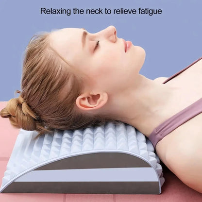 Back Stretcher Neck Pillow Posture Corrector Waist Support Massager Back Relaxation Pillow Relieve Massage Lumbar Herniated Disc
