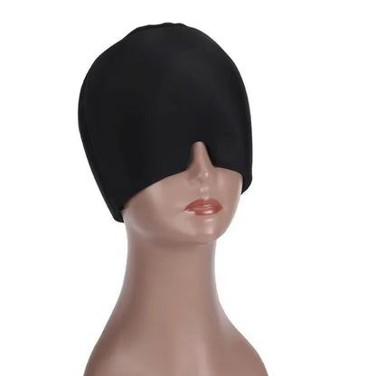 Migraine Gel Cold Ice Head Wrap Pack Headache Relief Hat Compress Face Mask Sleep Tool for Sinus Stress Tension