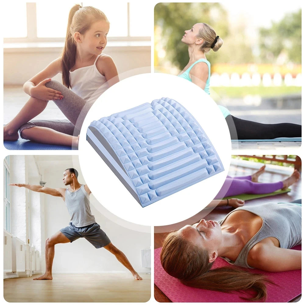 Back Stretcher Neck Pillow Posture Corrector Waist Support Massager Back Relaxation Pillow Relieve Massage Lumbar Herniated Disc